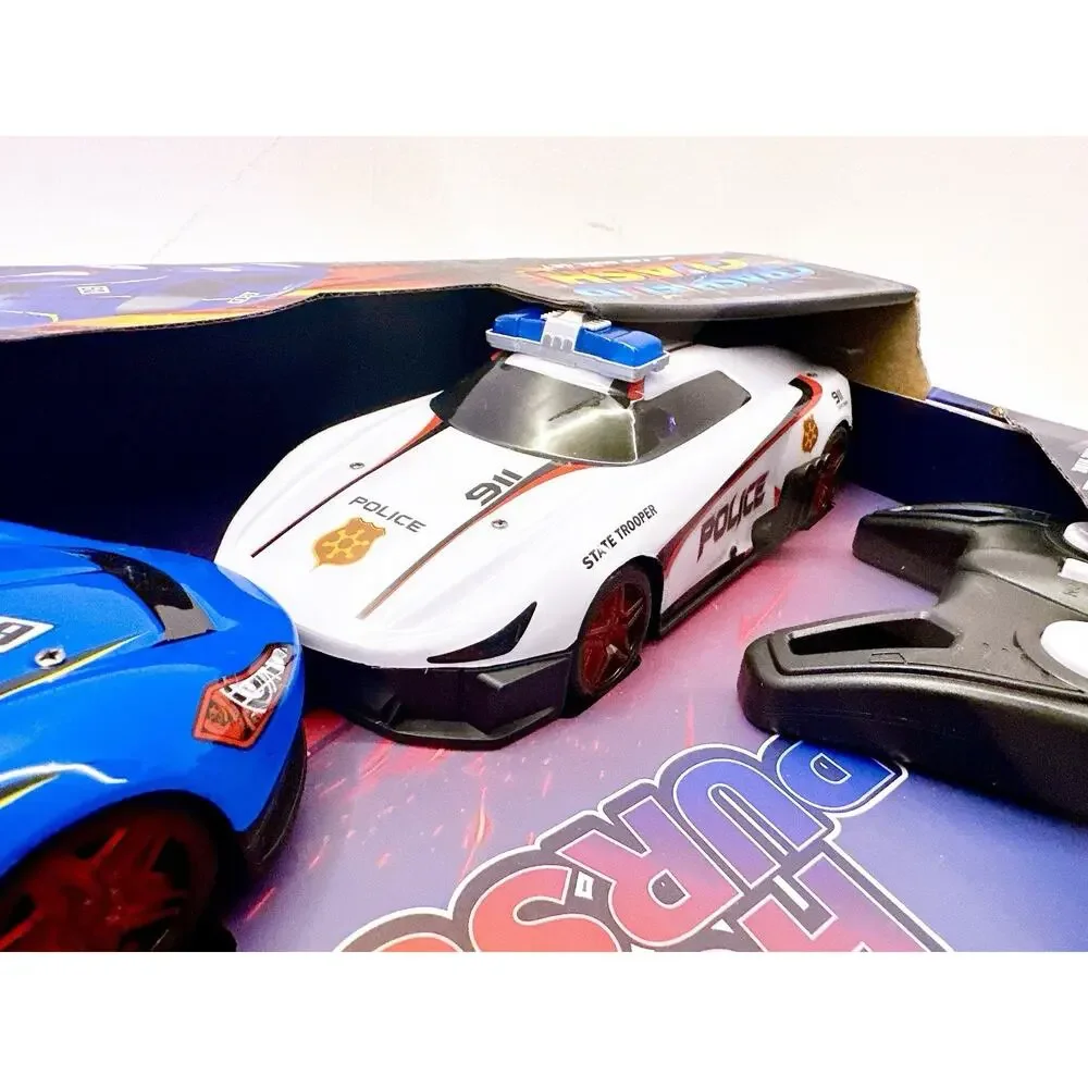 RC Car Remote Controller Car Toys Cop Dual Set Crash Flip Clash 1:20 Boys 6+